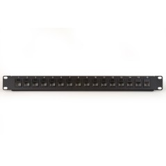 PANNELLO PATCH VUOTO COLORE NERO 16 PORTE