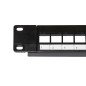 PANNELLO PATCH VUOTO COLORE NERO 24 PORTE