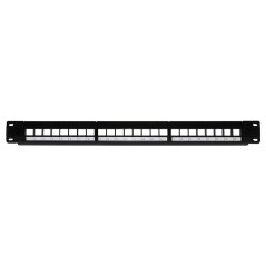 PANNELLO PATCH VUOTO COLORE NERO 24 PORTE