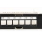 PANNELLO PATCH VUOTO IN METALLO CON FRAME REMOVIBILI CON BARRA SUPPORTO POSTERIORE PER CONNETTORI SCHERMATI CON PRESA A TERRA