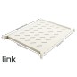 RIPIANO ALLUNGABILE DA 560 A1023 MM PER ARMADI RACK 19" FINO A 1000 MM COLORE GRIGIO CHIARO