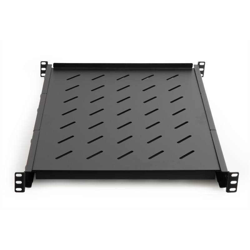 RIPIANO ALLUNGABILE DA 560 A1023 MM PER ARMADI RACK 19" FINO A 1000 MM COLORE NERO