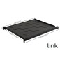 RIPIANO ALLUNGABILE DA 560 A1023 MM PER ARMADI RACK 19" FINO A 1000 MM COLORE NERO