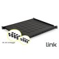 RIPIANO ALLUNGABILE DA 560 A1023 MM PER ARMADI RACK 19" FINO A 1000 MM COLORE NERO