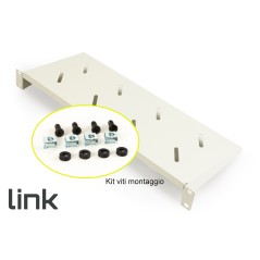 RIPIANO PER ARMADIO 19" 1 UNITA' PROFONDITA' 150 MM. (UNIVERSALE) COLORE GRIGIO