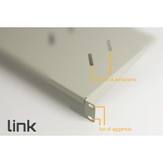 RIPIANO PER ARMADIO 19" 1 UNITA' PROFONDITA' 250 MM. (UNIVERSALE) COLORE GRIGIO