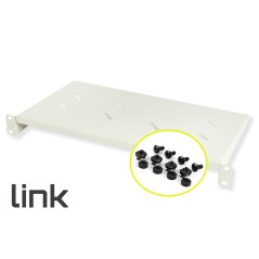 RIPIANO PER ARMADIO 19" 1 UNITA' PROFONDITA' 250 MM. (UNIVERSALE) COLORE GRIGIO