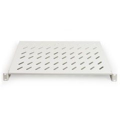 RIPIANO PER ARMADIO 19" 1 UNITA' PROFONDITA' 300 MM. (UNIVERSALE) 2 ATTACCHI (FRONTALI) COLORE GRIGIO