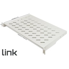 RIPIANO PER ARMADIO 19" 1 UNITA' PROFONDITA' 300 MM. (UNIVERSALE) 2 ATTACCHI (FRONTALI) COLORE GRIGIO