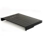 RIPIANO PER ARMADIO 19" 1 UNITA' PROFONDITA' 300 MM. (UNIVERSALE) 2 ATTACCHI (FRONTALI) COLORE NERO RIPIANO PER ARMADIO 19" 1 UNITA' PROFONDITA' 300 MM. (UNIVERSALE) 2 ATTACCHI (FRONTALI) COLORE NERO