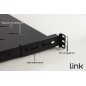 RIPIANO PER ARMADIO RACK 19" ALLUNGABILE 350 MM CON 4 AGGANCI NERO RIPIANO PER ARMADIO RACK 19" ALLUNGABILE 350 MM CON 4 AGGANCI NERO