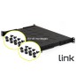 RIPIANO PER ARMADIO RACK 19" ALLUNGABILE 350 MM CON 4 AGGANCI NERO RIPIANO PER ARMADIO RACK 19" ALLUNGABILE 350 MM CON 4 AGGANCI NERO