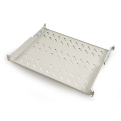 RIPIANO PER ARMADIO 19" 1 UNITA' PROFONDITA' 350 MM. (UNIVERSALE) 4 ATTACCHI (FRONTALE+POSTERIORE) COLORE GRIGIO