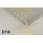 RIPIANO PER ARMADIO 19" 1 UNITA' PROFONDITA' 350 MM. (UNIVERSALE) 4 ATTACCHI (FRONTALE+POSTERIORE) COLORE GRIGIO