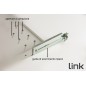 RIPIANO PER ARMADIO 19" 1 UNITA' PROFONDITA' 350 MM. (UNIVERSALE) 4 ATTACCHI (FRONTALE+POSTERIORE) COLORE GRIGIO
