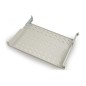 RIPIANO PER ARMADIO 19" 1 UNITA' PROFONDITA' 350 MM. (UNIVERSALE) 4 ATTACCHI (FRONTALE+POSTERIORE) COLORE GRIGIO