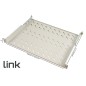 RIPIANO PER ARMADIO 19" 1 UNITA' PROFONDITA' 350 MM. (UNIVERSALE) 4 ATTACCHI (FRONTALE+POSTERIORE) COLORE GRIGIO
