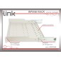 RIPIANO PER ARMADIO 19" 1 UNITA' PROFONDITA' 350 MM. (UNIVERSALE) 4 ATTACCHI (FRONTALE+POSTERIORE) COLORE GRIGIO