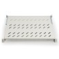 RIPIANO PER ARMADIO 19" 1 UNITA' PROFONDITA' 350 MM. (UNIVERSALE) 4 ATTACCHI (FRONTALE+POSTERIORE) COLORE GRIGIO