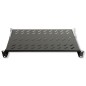 RIPIANO PER ARMADIO 19" 1 UNITA' PROFONDITA' 350 MM. (UNIVERSALE) 4 ATTACCHI (FRONTALE+POSTERIORE) COLORE NERO