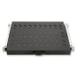 RIPIANO UNIVERSALE PER ARMADIO RACK 19" ESTRAIBILE SU BINARI TELESCOPICI 1 UNITA' NERO 370 MM. RIPIANO UNIVERSALE PER ARMADIO RACK 19" ESTRAIBILE SU BINARI TELESCOPICI 1 UNITA' NERO 370 MM.