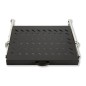 RIPIANO UNIVERSALE PER ARMADIO RACK 19" ESTRAIBILE SU BINARI TELESCOPICI 1 UNITA' NERO 370 MM. RIPIANO UNIVERSALE PER ARMADIO RACK 19" ESTRAIBILE SU BINARI TELESCOPICI 1 UNITA' NERO 370 MM.