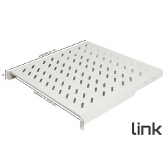 RIPIANO PER ARMADIO 19" 2 UNITA' PROFONDITA' 400 MM. (UNIVERSALE) COLORE GRIGIO