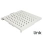 RIPIANO PER ARMADIO 19" 2 UNITA' PROFONDITA' 400 MM. (UNIVERSALE) COLORE GRIGIO