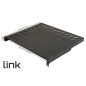 RIPIANO PER ARMADIO 19" 2 UNITA' PROFONDITA' 400 MM. (UNIVERSALE) COLORE NERO