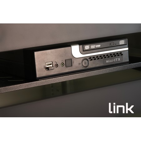RIPIANO PER ARMADIO 19" 1 UNITA' PROFONDITA' 450 MM. (UNIVERSALE) 4 ATTACCHI (FRONTALE+POSTERIORE) COLORE NERO
