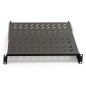 RIPIANO PER ARMADIO 19" 1 UNITA' PROFONDITA' 450 MM. (UNIVERSALE) 4 ATTACCHI (FRONTALE+POSTERIORE) COLORE NERO