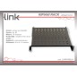RIPIANO PER ARMADIO 19" 1 UNITA' PROFONDITA' 450 MM. (UNIVERSALE) 4 ATTACCHI (FRONTALE+POSTERIORE) COLORE NERO
