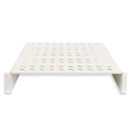 RIPIANO PER ARMADIO 19" 2 UNITA' PROFONDITA' 550 MM. (UNIVERSALE) 2 ATTACCHI (FRONTALI) COLORE GRIGIO