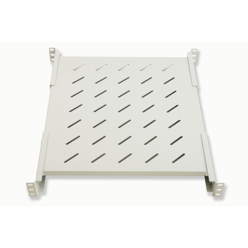 RIPIANO PER ARMADIO RACK 19" ALLUNGABILE 550 MM CON 4 AGGANCI GRIGIO