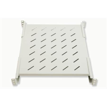 RIPIANO PER ARMADIO RACK 19" ALLUNGABILE 550 MM CON 4 AGGANCI GRIGIO