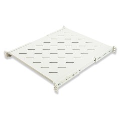 RIPIANO PER ARMADIO RACK 19" ALLUNGABILE 550 MM CON 4 AGGANCI GRIGIO