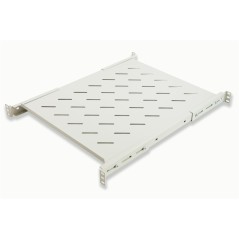 RIPIANO PER ARMADIO RACK 19" ALLUNGABILE 550 MM CON 4 AGGANCI GRIGIO