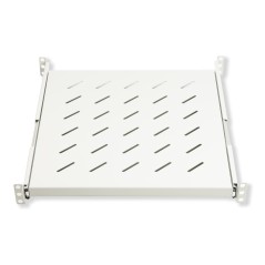 RIPIANO UNIVERSALE PER ARMADIO RACK 19" ESTRAIBILE SU BINARI TELESCOPICI 1 UNITA' GRIGIO 550MM.