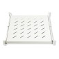 RIPIANO UNIVERSALE PER ARMADIO RACK 19" ESTRAIBILE SU BINARI TELESCOPICI 1 UNITA' GRIGIO 550MM.