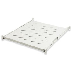 RIPIANO UNIVERSALE PER ARMADIO RACK 19" ESTRAIBILE SU BINARI TELESCOPICI 1 UNITA' GRIGIO 550MM.
