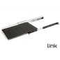 RIPIANO UNIVERSALE PER ARMADIO RACK 19" ESTRAIBILE SU BINARI TELESCOPICI 1 UNITA' NERO 550MM.