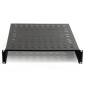 RIPIANO PER ARMADIO 19" 2 UNITA' PROFONDITA' 550 MM. (UNIVERSALE) 2 ATTACCHI (FRONTALI) COLORE NERO RIPIANO PER ARMADIO 19" 2 UNITA' PROFONDITA' 550 MM. (UNIVERSALE) 2 ATTACCHI (FRONTALI) COLORE NERO