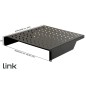 RIPIANO PER ARMADIO 19" 2 UNITA' PROFONDITA' 550 MM. (UNIVERSALE) 2 ATTACCHI (FRONTALI) COLORE NERO RIPIANO PER ARMADIO 19" 2 UNITA' PROFONDITA' 550 MM. (UNIVERSALE) 2 ATTACCHI (FRONTALI) COLORE NERO