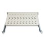 RIPIANO UNIVERSALE PER ARMADIO RACK 19" ALLUNGABILE 570 MM CON 4 AGGANCI GRIGIO