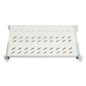 RIPIANO UNIVERSALE PER ARMADIO RACK 19" ALLUNGABILE 570 MM CON 4 AGGANCI GRIGIO