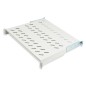 RIPIANO UNIVERSALE PER ARMADIO RACK 19" ALLUNGABILE 570 MM CON 4 AGGANCI GRIGIO