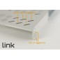 RIPIANO UNIVERSALE PER ARMADIO RACK 19" ALLUNGABILE 570 MM CON 4 AGGANCI GRIGIO