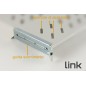 RIPIANO UNIVERSALE PER ARMADIO RACK 19" ALLUNGABILE 570 MM CON 4 AGGANCI GRIGIO