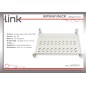 RIPIANO UNIVERSALE PER ARMADIO RACK 19" ALLUNGABILE 570 MM CON 4 AGGANCI GRIGIO