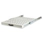 RIPIANO UNIVERSALE PER ARMADIO RACK 19" ESTRAIBILE SU BINARI TELESCOPICI 1 UNITA' GRIGIO 570 MM.